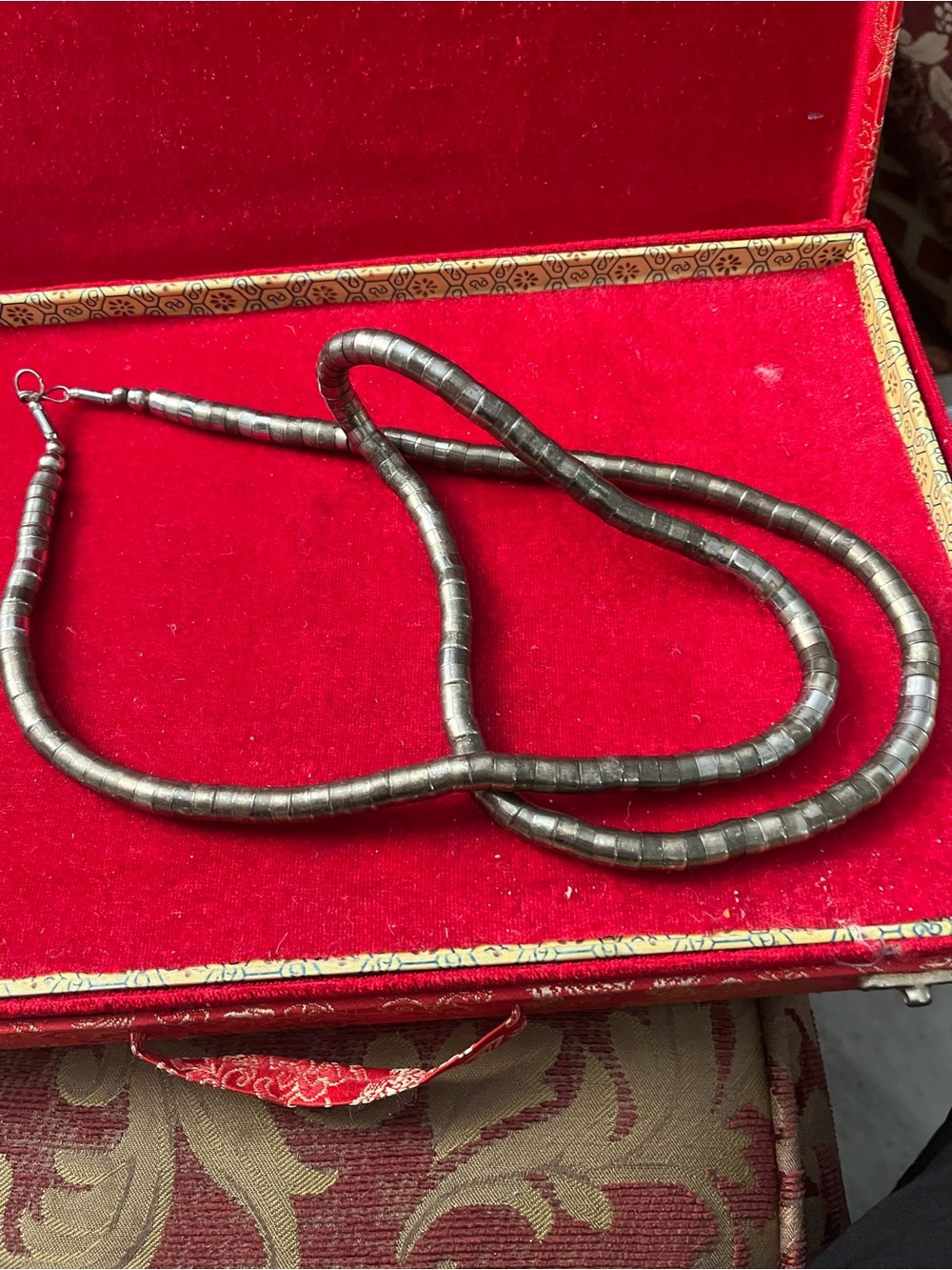 Ethiopian silver Bead Necklace vintage- Women Jewelry